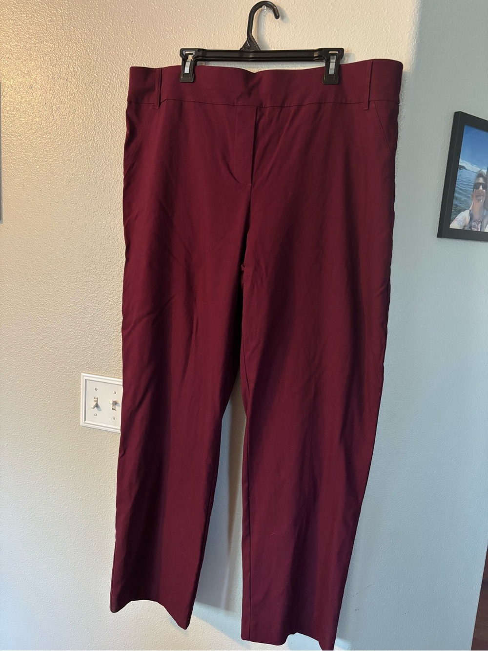 In Every Story Universal Fit Savvy Maroon Burgundy Dress Pants Size 22